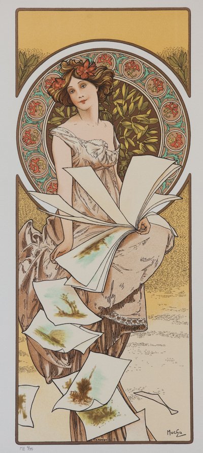 Champenois Kalender, ca. 1897 von Alphonse Mucha