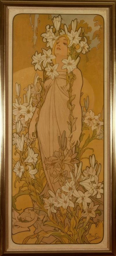 Die Lilie von Alphonse Mucha