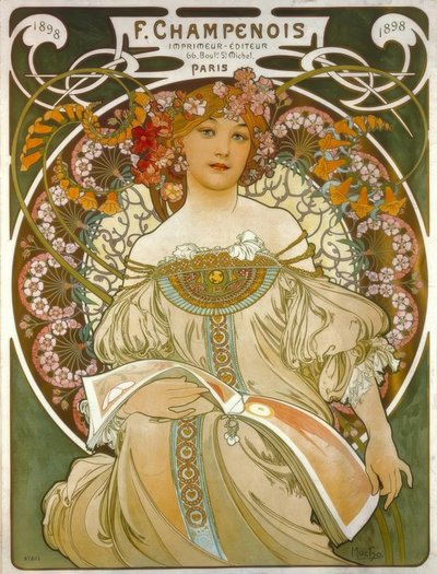 F. Champenois / Drucker – Verleger von Alphonse Mucha