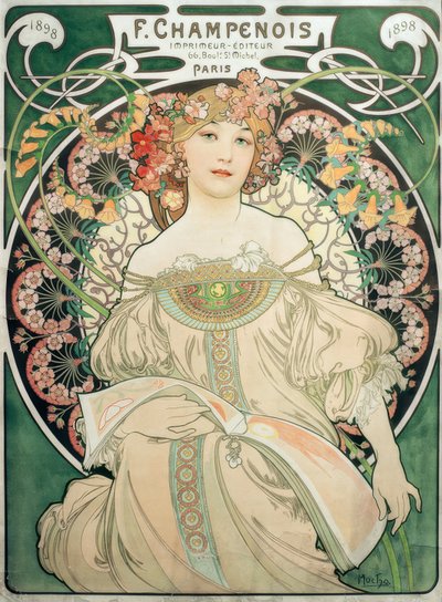 F.Champenois / Drucker – Herausgeber von Alphonse Mucha
