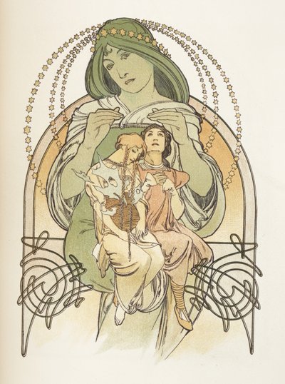 Illustration aus Ilsee, Prinzessin von Tripolis, 1897 von Alphonse Mucha