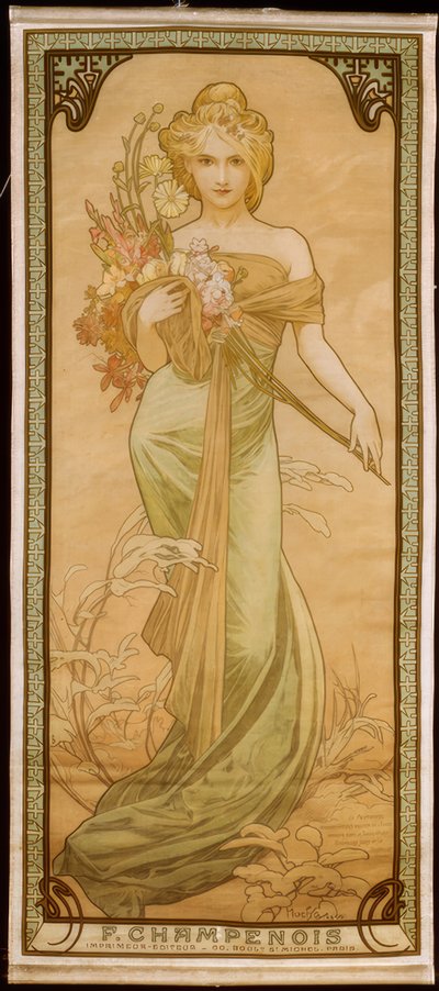 Der Frühling von Alphonse Mucha