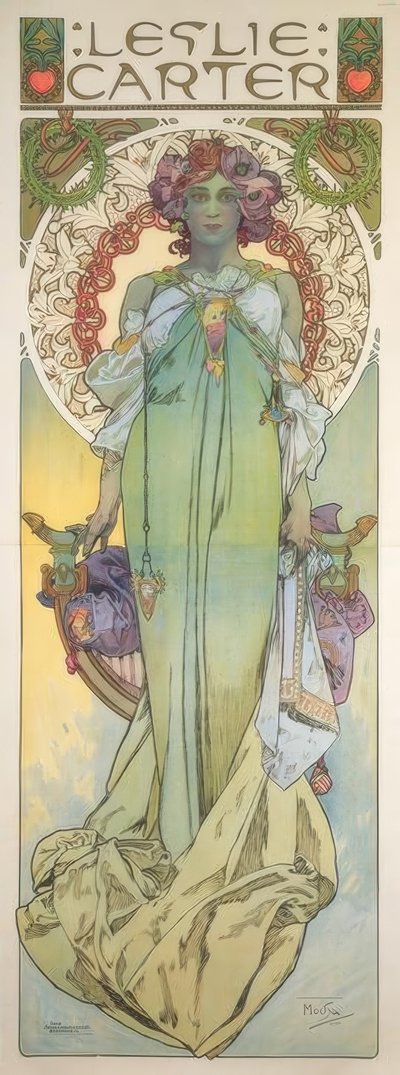 Leslie Carter von Alphonse Mucha