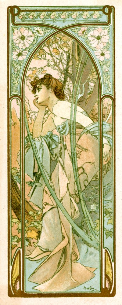 Abendträumerei von Alphonse Mucha