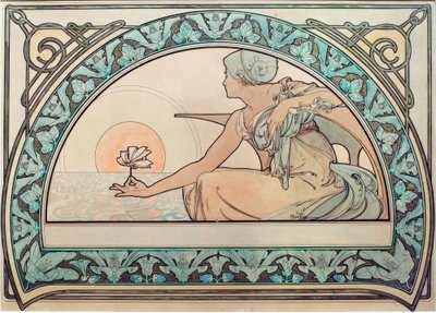 Seerose von Alphonse Mucha