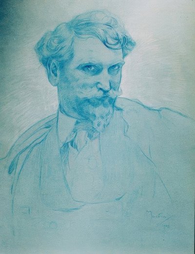 Selbstporträt von Alphonse Mucha