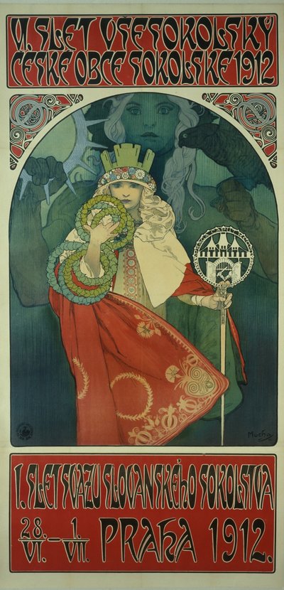 Sokol-Festivalplakat von Alphonse Mucha