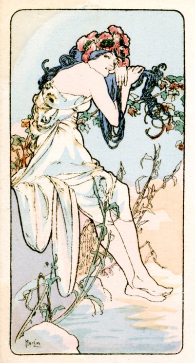 Sommer, 1900 von Alphonse Mucha