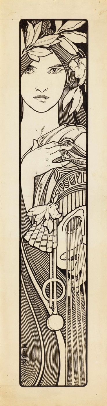 Thalia, die Muse der Komödie, 1897 von Alphonse Mucha