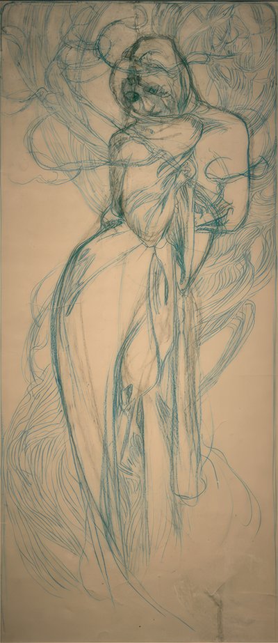 Winter von Alphonse Mucha