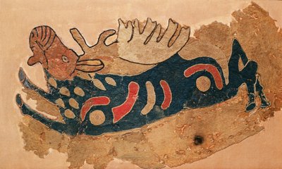 Elch, Fragment einer Satteldecke von Altaic School