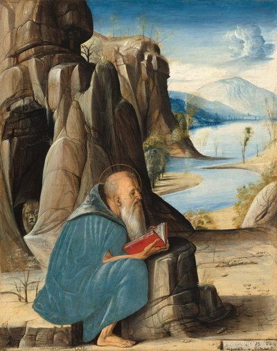 Der heilige Hieronymus beim Lesen von Alvise Vivarini
