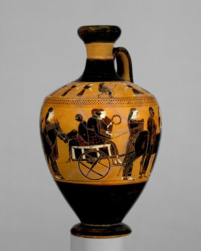 Terrakotta-Lekythos, ca. 550–530 v. Chr. von Amasis Painter