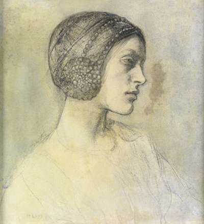 Anais, trägt ein Beguin, ca. 1822 von Ambrose McEvoy