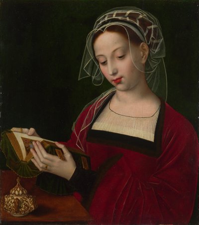 Maria Magdalena beim Lesen, ca. 1525 von Ambrosius Benson