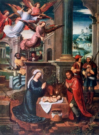 Die Geburt Christi, ca. 1500-1550 von Ambrosius Benson