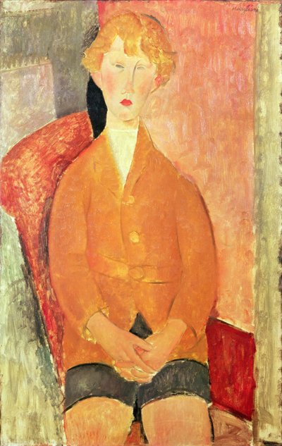 Junge in Shorts, ca. 1918 von Amedeo Modigliani