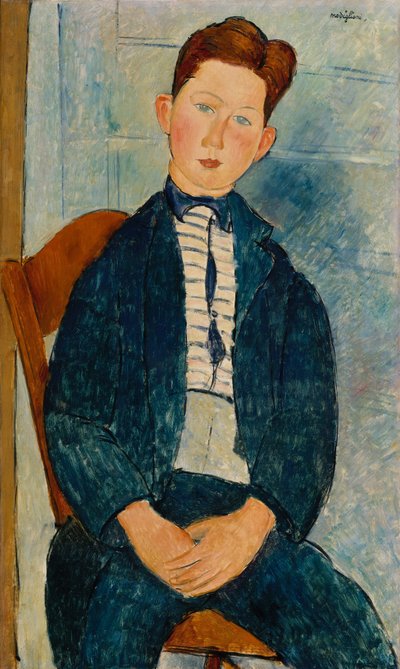 Junge im gestreiften Pullover, 1918 von Amedeo Modigliani