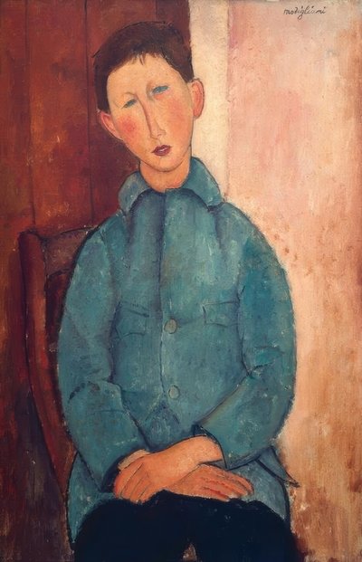 Junge in blauer Jacke von Amedeo Modigliani