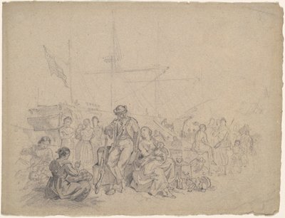 Hafenszene von American 19th Century