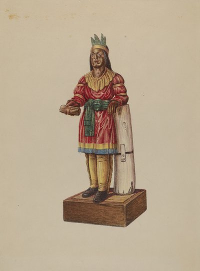 Zigarrenladen-Indianer von American 20th Century