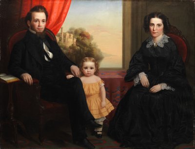 Eine Familiengruppe, ca. 1850 von American School