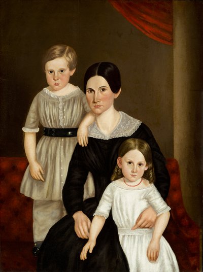 Eine Familiengruppe, späte 1840er Jahre von American School