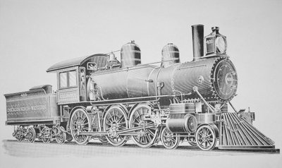 Eine Schenectady-Lokomotive von American School