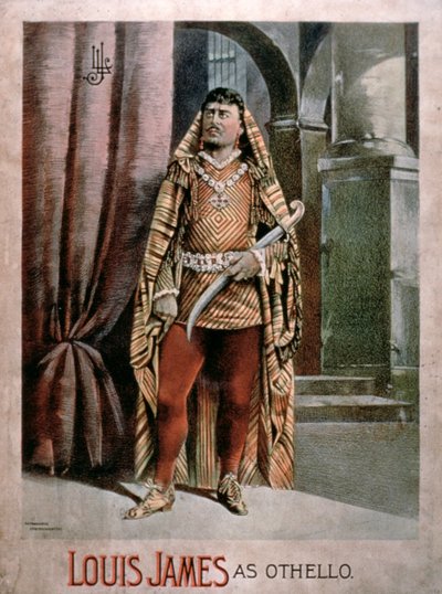 Werbung für Louis James als Othello von American School