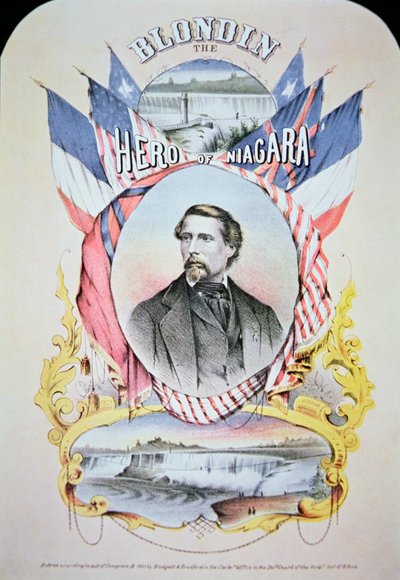 Blondin, der Held von Niagara von American School