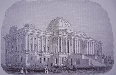 Kapitolgebäude, Washington DC, USA, ca. 1848 von American School