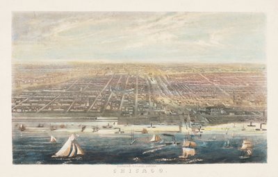 Chicago Hafen nach 1856 von American School