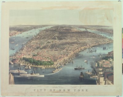 Stadt New York, 1856 von American School