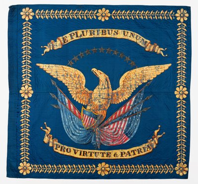 Vorderansicht der Bürgerkriegsflagge, ca. 1861-1865 von American School