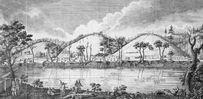 General John Burgoyne (1723-92) trifft die Indianer von American School