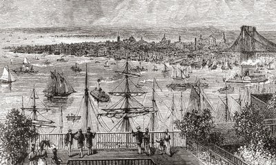 New York im 19. Jahrhundert von American School