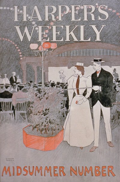 Plakat für Harpers Weekly, Mittsommerausgabe von American School