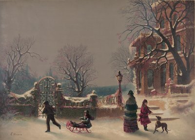 Der erste Schnee, 1877 von American School