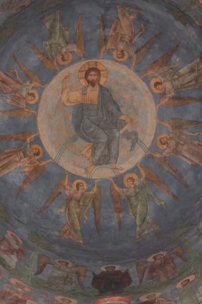 Die Himmelfahrt Christi, 12. Jahrhundert von Ancient Russian frescos