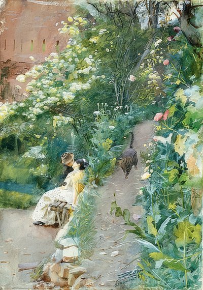 Im Garten der Alhambra von Anders Leonard Zorn