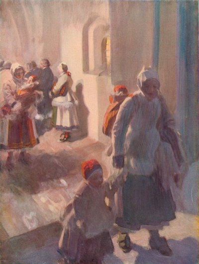Matins am Weihnachtstag (ca. 1912) von Anders Leonard Zorn