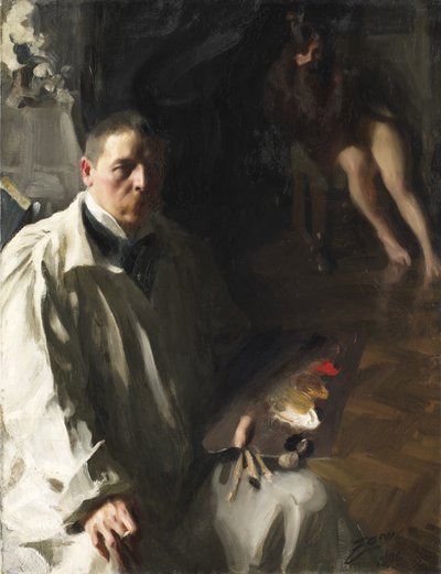 Selbstporträt, 1896 von Anders Leonard Zorn
