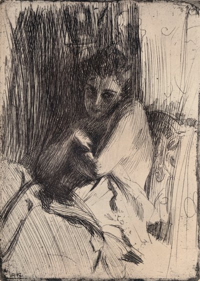 Das Modell, 1880-1906, 1906 von Anders Leonard Zorn