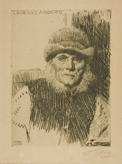 Dalekarlischer Bauer (Lavards Anders) von Anders Leonard Zorn