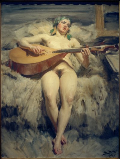 Die Lautenspielerin von Anders Leonard Zorn