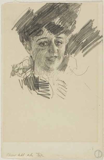 Kopf einer Frau von Anders Zorn