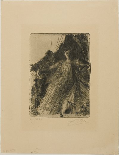 Maud Cassel (Mrs. Ashley) von Anders Leonard Zorn