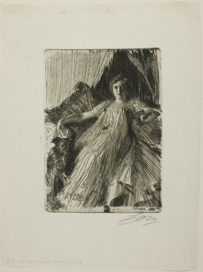 Maud Cassel (Mrs. Ashley) von Anders Leonard Zorn