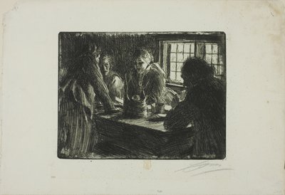 Die Brautjungfer von Anders Zorn
