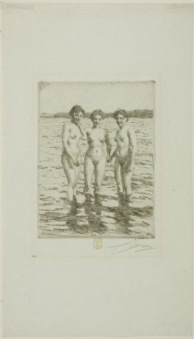 Die drei Grazien von Anders Leonard Zorn